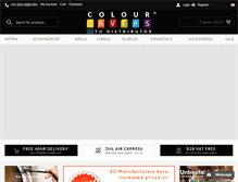 Tablet Screenshot of coloursavers.com